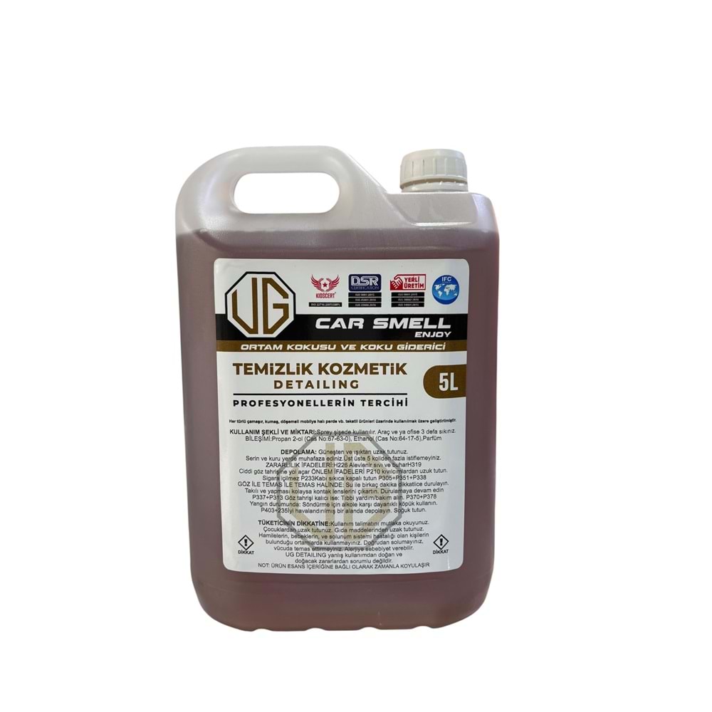 UG Detailing Car Smell Enjoy Ortam Kokusu & Kötü Koku Giderici Yoğun Kalıcı 5Lt