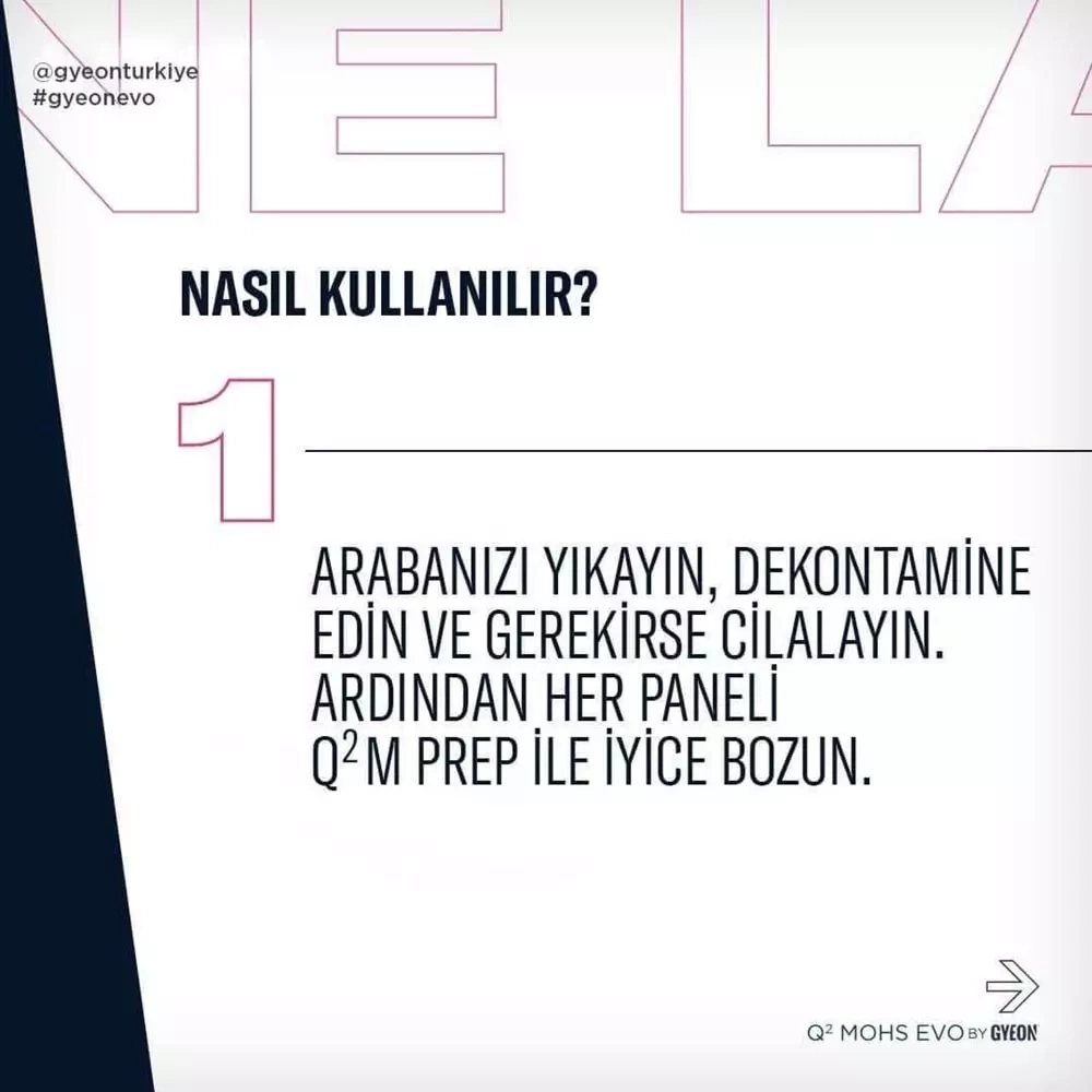 GYEON Q² Mohs EVO Light Box Seramik Kaplama - 50 ml - 9H Oto Boya Koruma-Su İtici GYEON Q² Mohs EVO