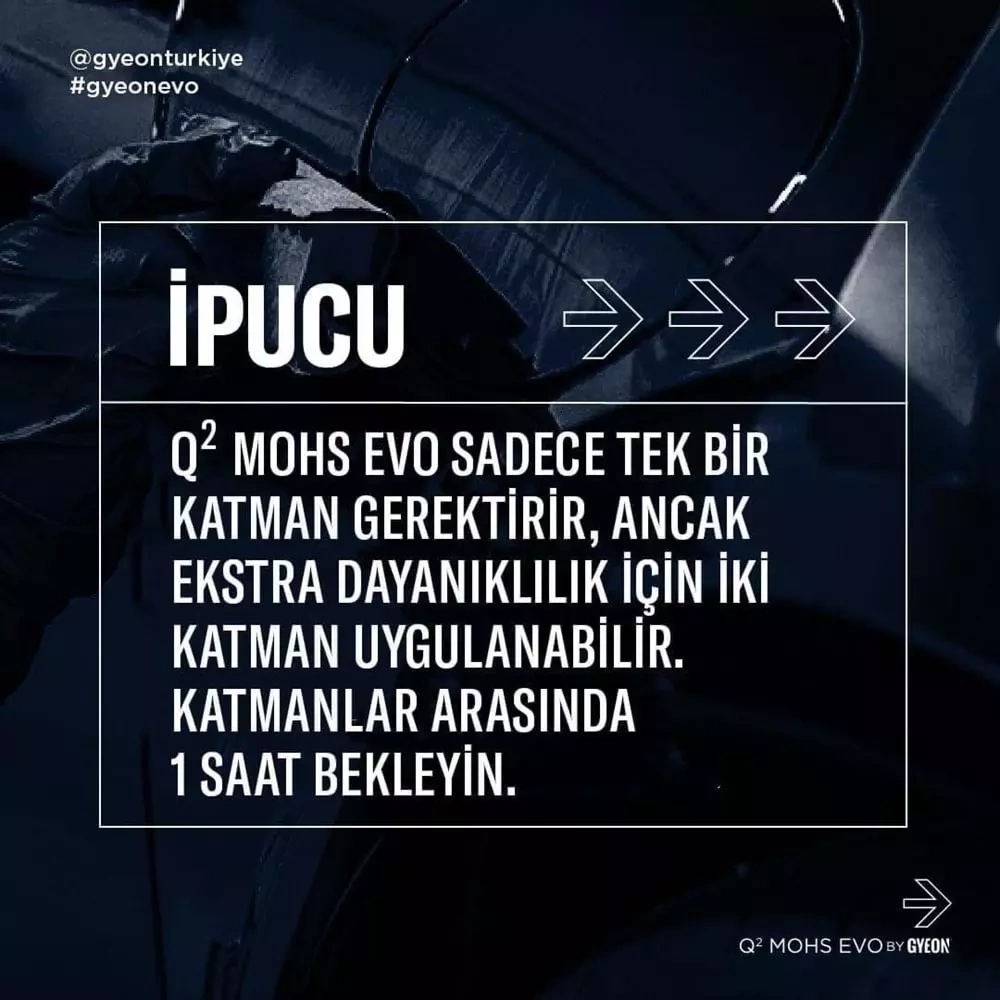 GYEON Q² Mohs EVO Light Box Seramik Kaplama - 50 ml - 9H Oto Boya Koruma-Su İtici GYEON Q² Mohs EVO