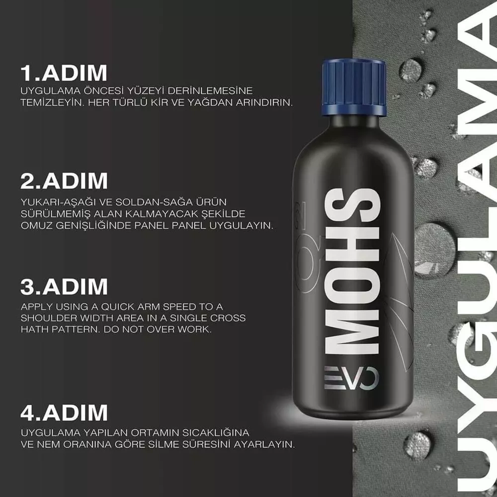 GYEON Q² Mohs EVO Light Box Seramik Kaplama - 30 ml - 9H Oto Boya Koruma-Su İtici