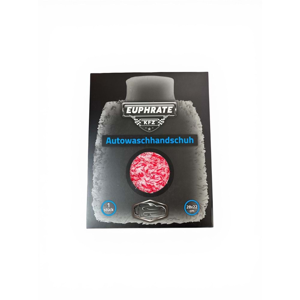 EUPHRATE KFZ Peluş Eldiven Mikro Fiber 28x22 KIRMIZI