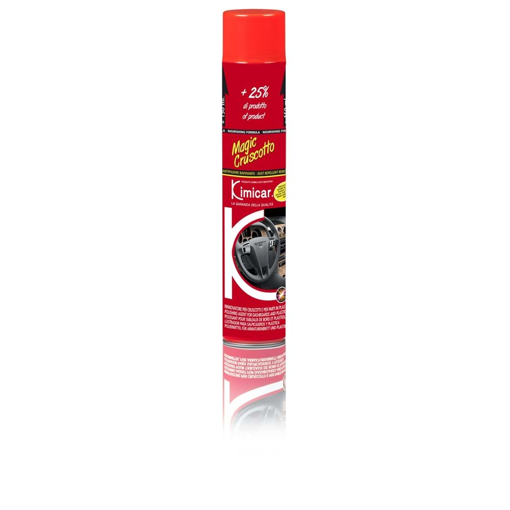 KIMICAR MAGIC CRUSCOTTO Konsol ve İç Plastik Parlatıcı Vanilya Kokulu - 750 ML