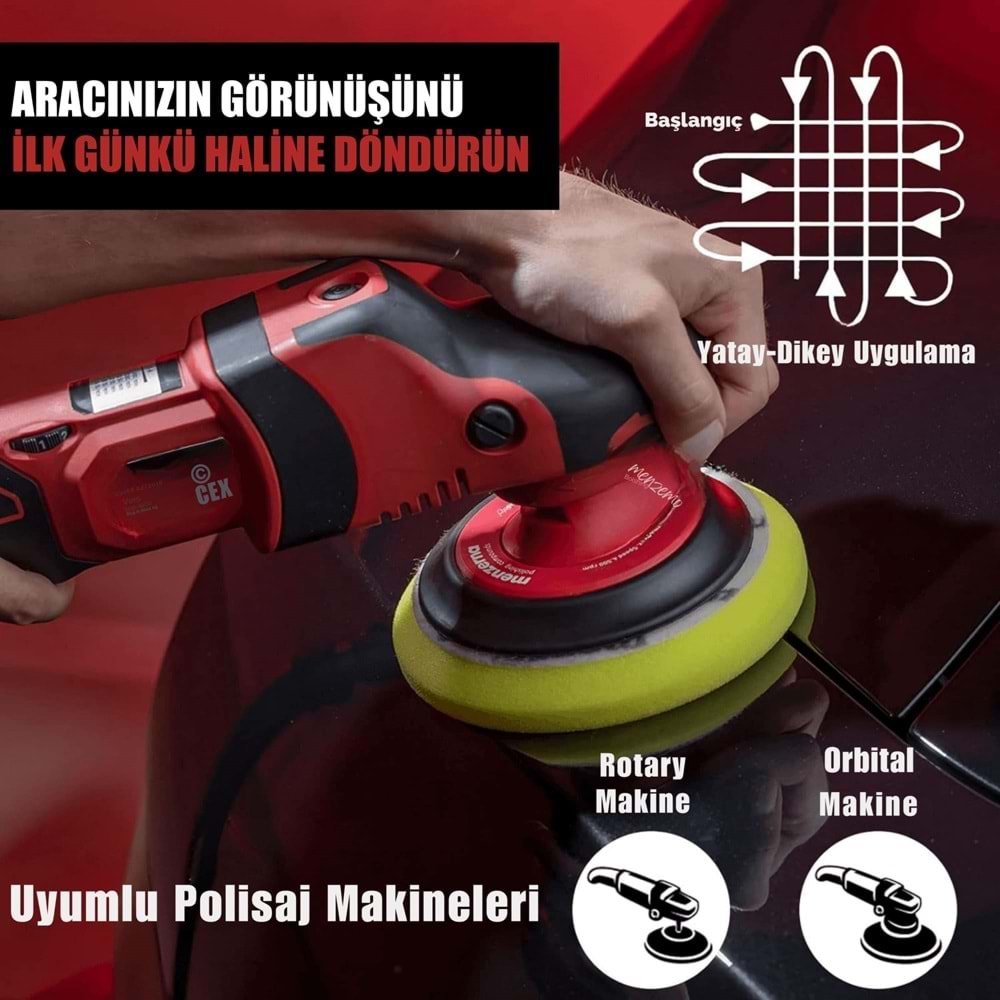 MENZERNA YENİ 400 AĞIR ÇİZİK GİDERİCİ KALIN PASTA 1KG