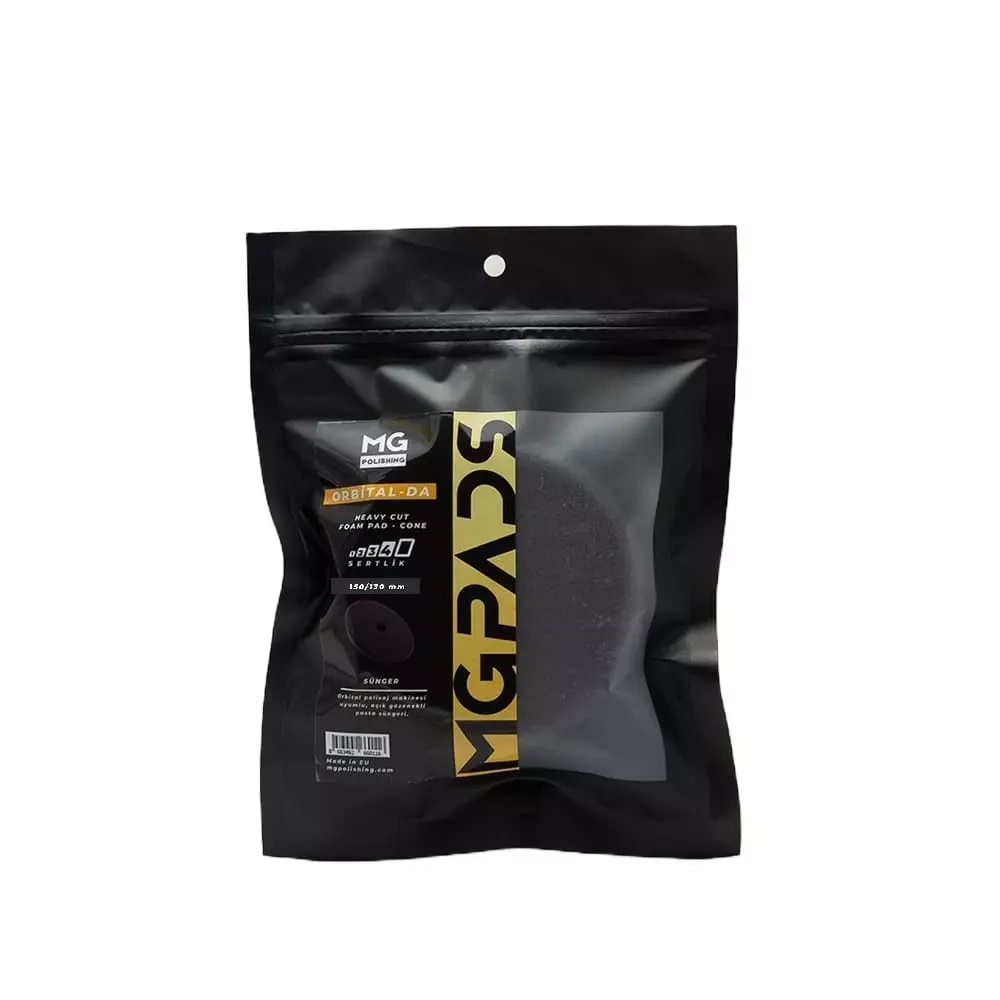 MG PADS Orbital Ağır Kesim Pasta Süngeri (Gri) - 150/130 mm