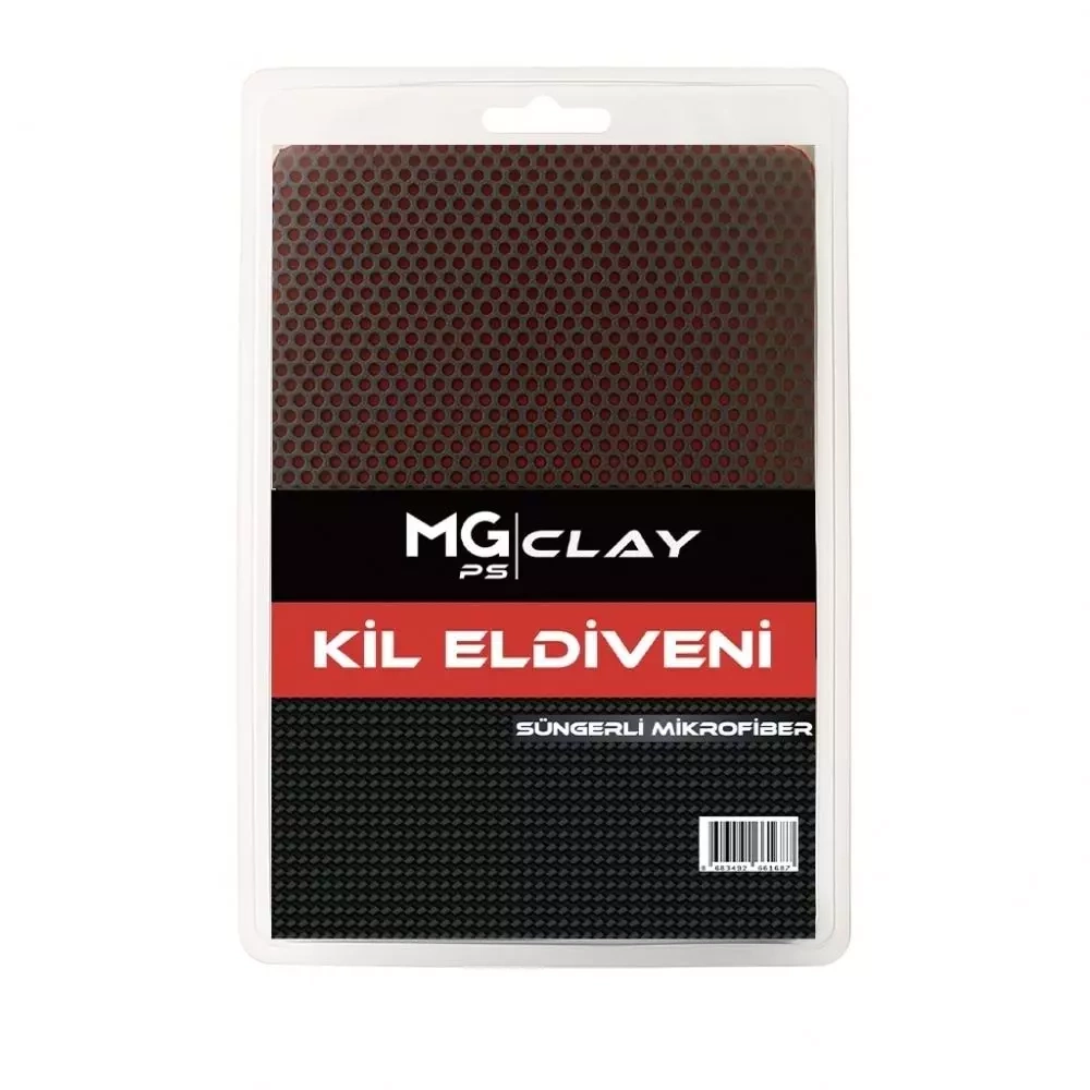MG PS Kil Eldiveni 21x16 cm (Kırmızı) - Clay Mitt Glove Yüzey Temizleme Kili