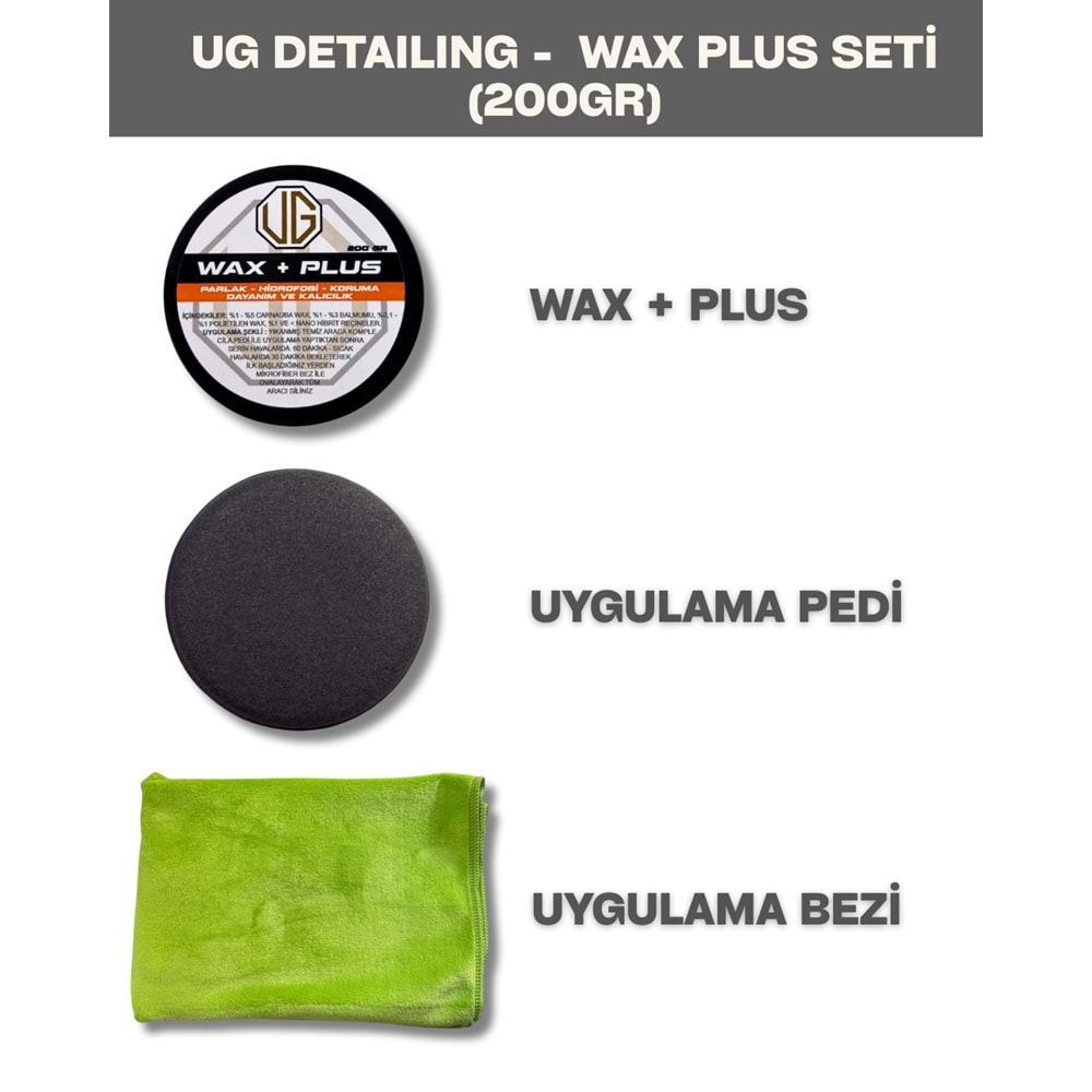 UG Wax+ Plus Carnauba wax & Balmumu 200Gram