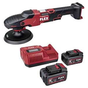 FLEX PE 150 18-EC Set Rotary Çift Akülü Kablosuz Polisaj Makinesi Seti 18V -Kömürsüz Fırçasız Motor