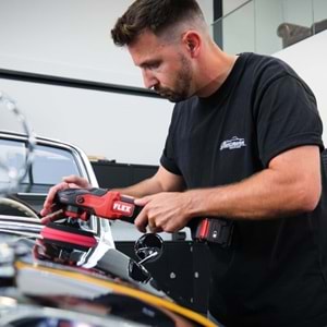 FLEX PE 150 18-EC Set Rotary Çift Akülü Kablosuz Polisaj Makinesi Seti 18V -Kömürsüz Fırçasız Motor