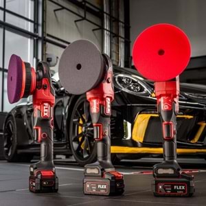 FLEX XCE 8 150 18-EC Set DA Orbital Çift Akülü Kablosuz Polisaj Makinesi Seti - Pozitif Sürüş