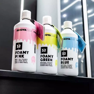 INNOVACAR S2 FOAMY Enzimli PH Nötr Mavi Renkli Özel Kokulu Araç Yıkama Şampuanı - 1 lt