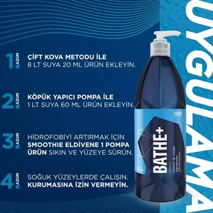GYEON Q²M Bathe+ Plus Seramik Bazlı PH Nötr Cilalı Oto Şampuanı 500 ml -Su İtici Araç Yıkama Köpüğü