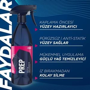 GYEON Q²M Prep Seramik PPF Folyo Kaplama Öncesi Yüzey Hazırlayıcı ve Temizleyici - 500 ml