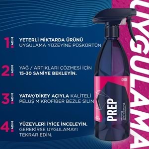 GYEON Q²M Prep Seramik PPF Folyo Kaplama Öncesi Yüzey Hazırlayıcı ve Temizleyici - 500 ml