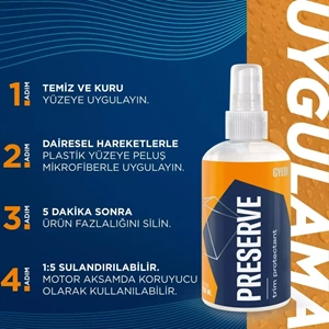 GYEON Q²M Preserve İç Dış Plastik Trim Yenileyici Ve Koruyucu - 250 ml -Mat Görünüm Plastik Onarıcı