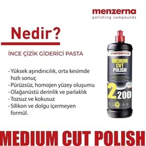 MENZERNA 2200 İNCE ÇİZİK GİDERİCİ PASTA 1LT