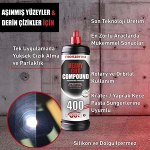 MENZERNA YENİ 400 AĞIR ÇİZİK GİDERİCİ KALIN PASTA 1KG