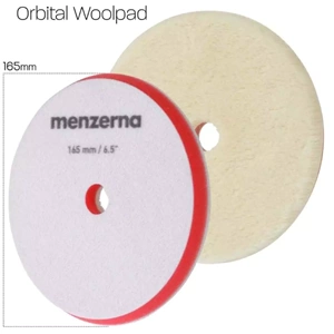MENZERNA Premium Orbital Kuzu Yünü Polisaj Keçesi 165mm/6,5