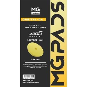 MG PADS Orbital Hare/Hologram Giderici Cila Süngeri (Sarı) - 150/130 mm