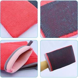 MG PS Kil Eldiveni 21x16 cm (Kırmızı) - Clay Mitt Glove Yüzey Temizleme Kili
