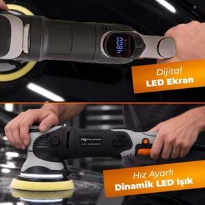 MG|PS MG-OPV001 1000W Orbital Polisaj Makinesi | 15 mm Eksantrik Salınım & Dijital LED Ekran