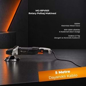 MG|PS MG-RPV001 1200W Rotary Polisaj Makinesi | Profesyonel Pasta Cila Makinesi