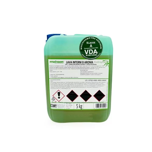 FRA-BER Lava Interni B Aroma Enzimli Genel Amaçlı Detaylı Araç Temizleyici (1:40 Konsantre) - 5 kg
