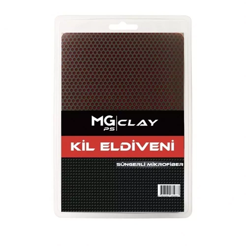 MG PS Kil Eldiveni 21x16 cm (Kırmızı) - Clay Mitt Glove Yüzey Temizleme Kili
